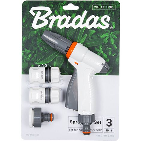 Bradas verstellbares Spritzpistolenset für schnelles Auftragen weißer Linien, 1/2" 3-stufige Düsenverstellung 4536 (1/3)