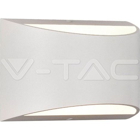 V-TAC VT-815 10W Applique murale LED COB x 2pcs blanc neutre 4000K corps aluminium sable blanc IP54 - SKU 8683 (1/5)