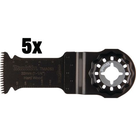Makita - Set di lame da sega diritta per legno 5 cm, 5 pz B-64870-5