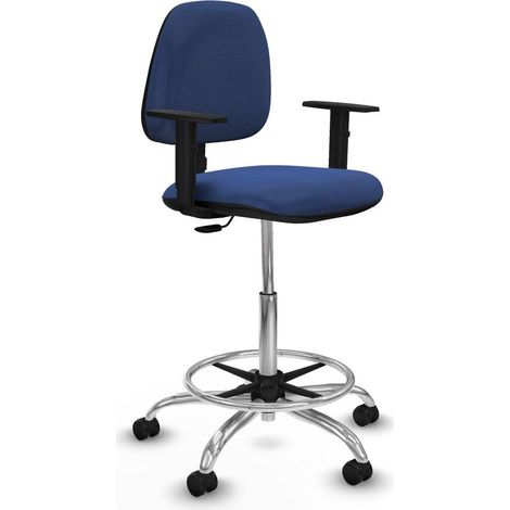 Sedia da Ufficio Piqueras y Crespo B1D05RP Blu Marino Alta (1/5)