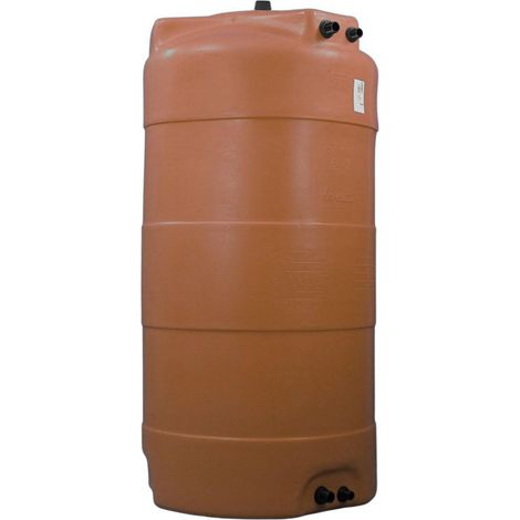 Cuve 1500l Aérienne De Récupération D'eau - Réservoir Vertical Terracotta - Elbi Cv1500