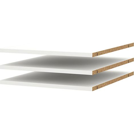 Catania 3 Böden 47 cm bis 240 cm Kleiderschrank weiß (1/5)