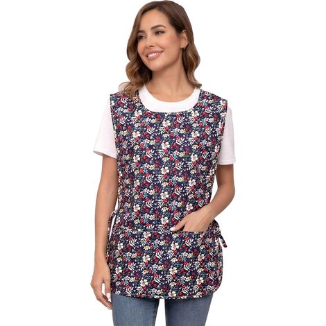 Tablier de cuisine cotton, Tablier gilet femme, sans manches (1/5)
