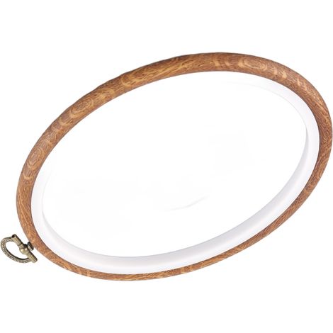 Cadre de Broderie en Bois Cercle pour Point de Croix, Anneaux pour DIY Couture et Broderie (1/5)