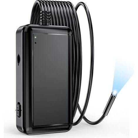 SABIR Caméra endoscopique WiFi 5,5 mm, caméra d'inspection endoscopique sans fil 5.0 MP HD 1920p Caméra serpent Caméra étanche IP67 pour Android iOS iPhone Samsung Smartphone—(5 m) (1/5)