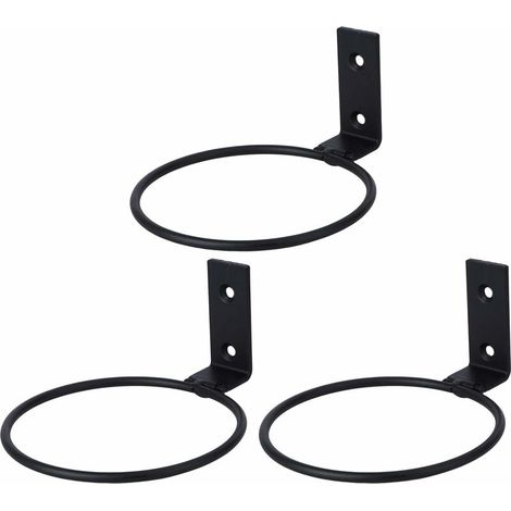 Set mit 3 Wandhalterungen für Blumentöpfe
