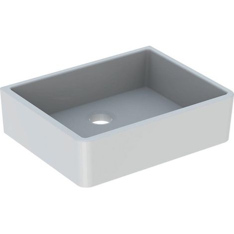 Vidoir multi-usages Geberit Publica sans trop-plein: B:50cm, T:40cm, Blanc