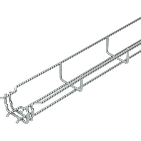 OBO Bettermann Gitterrinne GRM 35x50x3000 Stahl galvanisch verzinkt, 3 Meter, 6000060