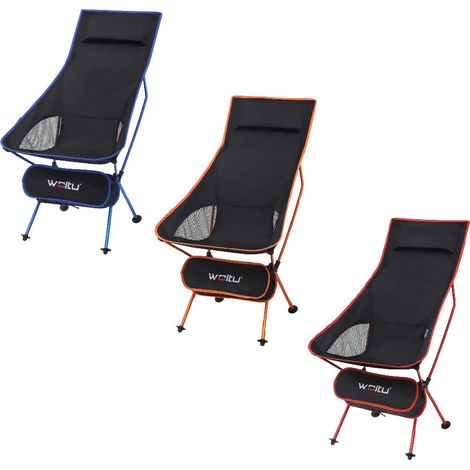 TrAdE Shop Traesio - Sedia Pieghevole Da Campeggio Pesca Impermeabile Portatile Carico 140kg Tessuto - (1/5)