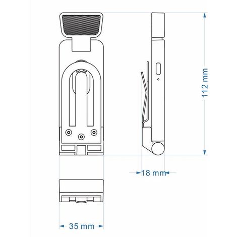 Lampada da lettura, luce per libri, lampada da lettura per libri, 6 livelli di luminosità, lampada ricaricabile USB-C, lampada da lettura da comodino con morsetto, lampada con morsetto (nera) (1/5)