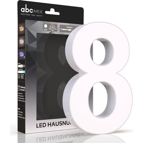 LED Hausnummer - 8 - CCT 12V 2700K/4000K/6500K (1/5)