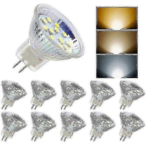 10er-Pack MR11 GU4 LED-Lampen, 3 W/5 W, AC/DC 12–24 V, dimmbare Strahler für Küche und Vitrine, 3000–6000 K warmweiß/kaltweiß Warmweiß 5 w (1/5)