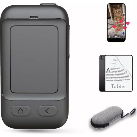 Télécommande Bluetooth pour téléphone avec pavé tactile - Mini souris et tourne-pages - Compatible avec TikTok, l'application Kindle, iPhone, iPad et Android