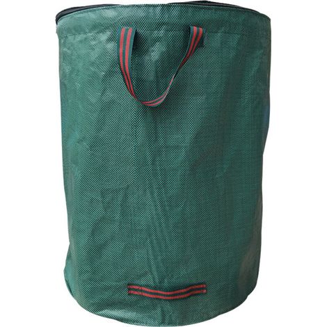 Lot de 3 sacs de jardin avec couvercle refermable Sac à déchets de jardin de 272 L avec fond renforcé Sac à feuilles autoportant et pliable avec 4 poignées solides Pour déchets de jardin (1/5)