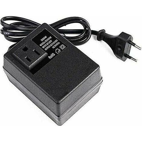 Transformateur 220 V vers 110 V – 200 W – avec prise européenne pour tension réduite (1/4)