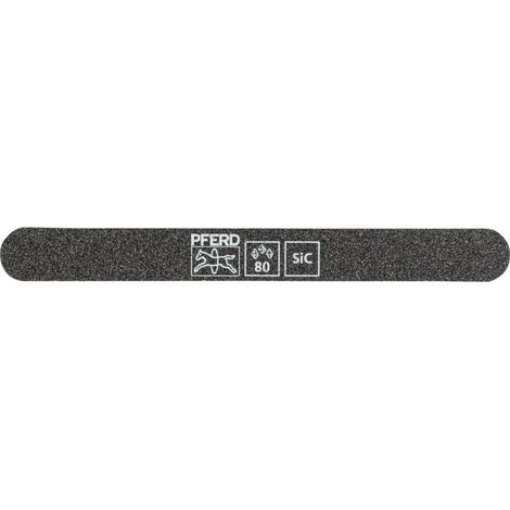 Pferd Schleiffeile SF-R147-15-5 flexibel, 147x15x5mm, SiC K 80, runde Enden (1/5)