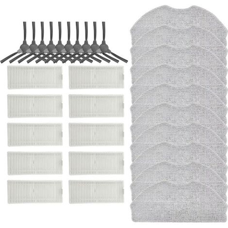 Adatto per ROPVACNIC S1 / Tipdiy G90 / VIPSUN Z1, accessorio di ricambio, spazzola laterale, filtro, spazzola, kit per robot aspirapolvere (1/2)