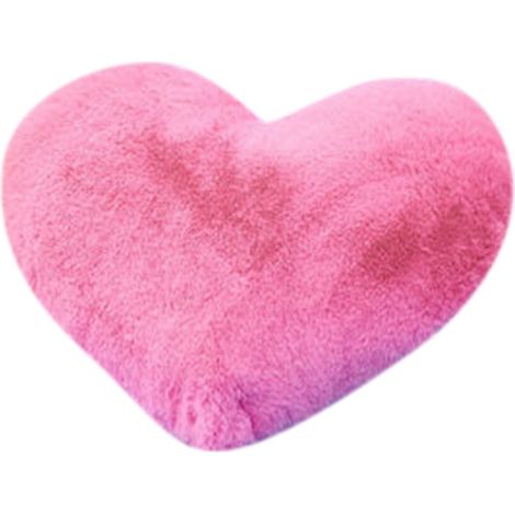 XIUH Home Textiles Herzmuster Plüschweicher Sofakissenbezug Dekoration (Rosa)