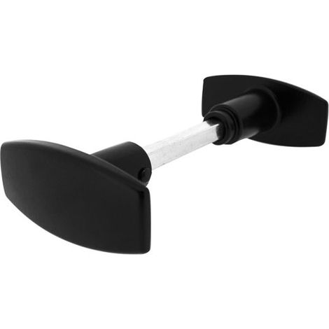 Doppelter Bauknopf aus schwarzem Aluminium - Alpertec