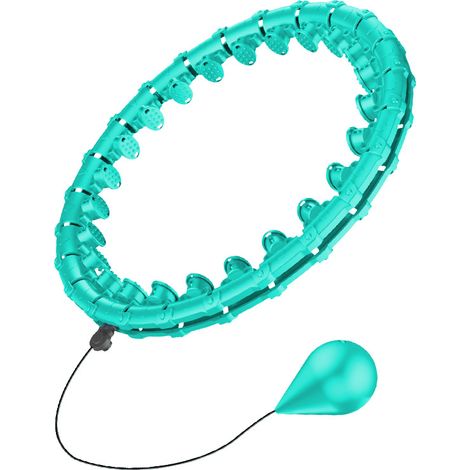 Anneau de fitness lesté intelligent, appareil de musculation abdominale, massage anti-relâchement, 32 nœuds détachables (1/5)