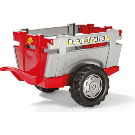 Rolly Toys 122097 - Rimorchio Farm Trailer, Rosso/Grigio (1/2)