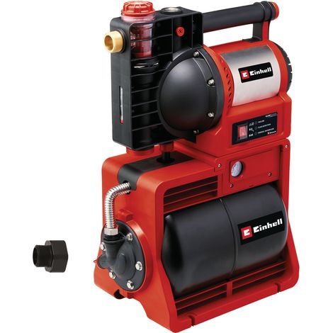 Einhell Groupe de surpression GE-WW 1246 N FS (1 200 W, capteur de débit avec indicateur LED, indicateur d’encrassement/d’aspiration/de niveau d’eau, protection contre la marche à vide) (1/5)