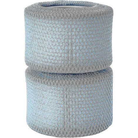 Cartouches filtrantes de dernière génération avec filet de protection, filtre 90 plis, lot de 2, accessoires pour spas et piscines à bulles - Compatibles avec tous les spas Mspa, bleu (1/5)