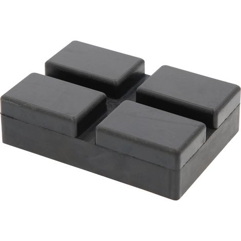 Tampon caoutchouc ks tools 160.0602 antidérapant robuste 128x89x35mm (1/4)