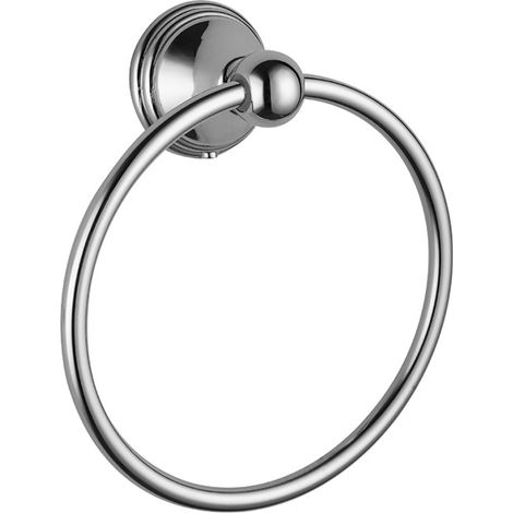 Porta salviette ad anello da parete cromato - serie queen (1/3)