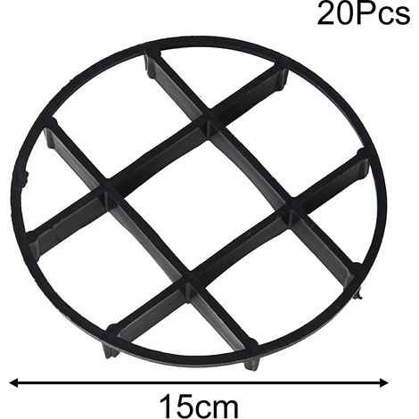 Tapis De Drainage Pour Pot De Fleurs - Maille Réutilisable En ABS - Pour Améliorer La Circulation De L Air Et Éviter L Engorgement - 20 Pièces (1/3)