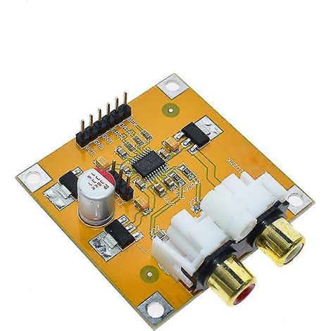 PCM5102/PCM5102A DAC-Player/Decoder-Platine mit 32-Bit- und 384-kHz-I2S-Audioschnittstelle für Raspberry Pi (5-10 V DC-Stromversorgung). (1/5)