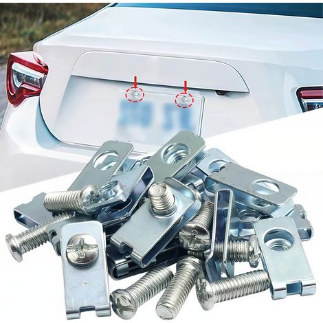 200 pezzi di clip a vite per auto, morsetti a U M6 con bulloni (1/5)