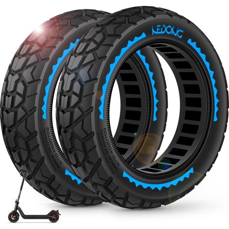 2PCS 8,5 Pouces Pneu Plein pour Trotinette Electrique, 8 1/2 x 2 Roue, 50/75-6.1 Pneus pour Xiaomi M365 / M365 Pro / 1S / Pro 2/3 / 3 Lite/Essential et Roues de Scooter de 8.5 Pouces (1/5)