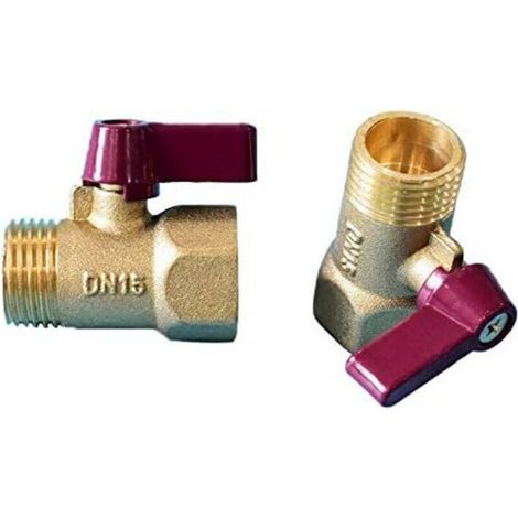 Vanne à boisseau sphérique en laiton 1/2" BSP Valve d'arrêt mâle vers femelle pour gaz naturel, air, eau, carburant (lot de 1) (1/4)