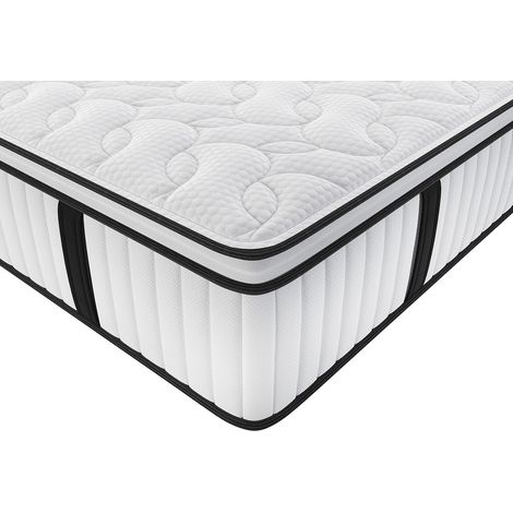 Set DELICE di DREAMEA HOTEL: rete e materasso antincendio molle insacchettate e topper integrato 140 x 190 cm (1/3)