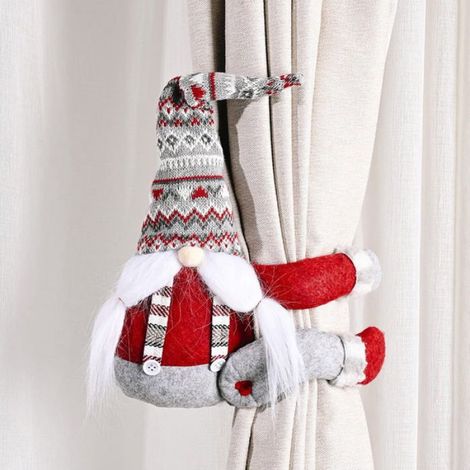 Fournitures décoratives chapeau rayé forêt vieil homme côté câlin rideau boucle porte suspendue rideau de porte suspendu rideau (1/2)