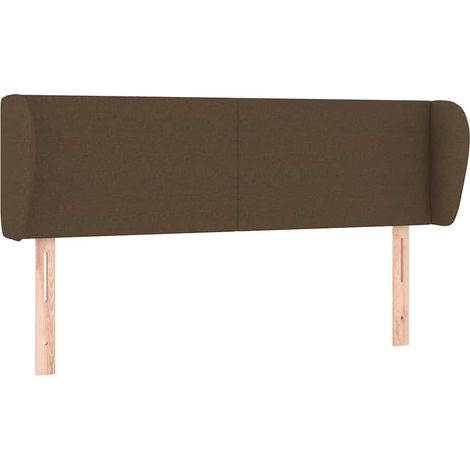 Maison Exclusive - Cabecero de tela gris oscuro 147x23x78/88 cm (1/5)