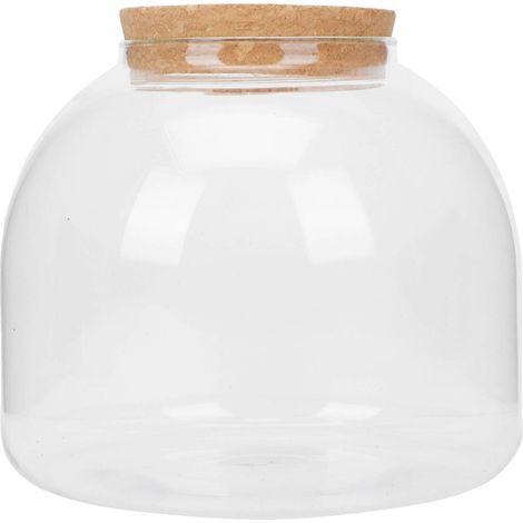 ensemble de terrarium en verre à monter soi-même, contenant écologique pour plantes, bouteille en verre pour plantes-14x13cm-Assorted Color