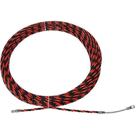 Tire Fils Electrique, 5M 5mm, Tire Cable Electrique, Spiralé Flexible Aiguille Tire Fil, Tire Cable Aiguille Electricien, Tire Fil avec Tête Guidage, pour Cable avec Tête Flexible de Guidage， (1/5)