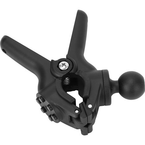 Support de fixation pour guidon en alliage d'aluminium avec pinces à ressort antidérapantes à rotule de 2,5 cm (1 pouce) pour rail de bureau ou tube rond (1/5)