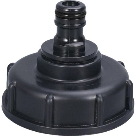 YMYNY Robinet à Bouchon à vis Grossier pour vanne réservoir Stockage IBC 4 Points/6 Points connecteur Mamelon Baril Tonne IBC (1/2)