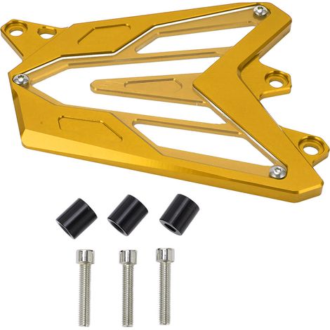 CNC-gefräster Aluminium-Kettenschutz vorne für MT-07, FZ-07, XSR700 Gold (1/5)