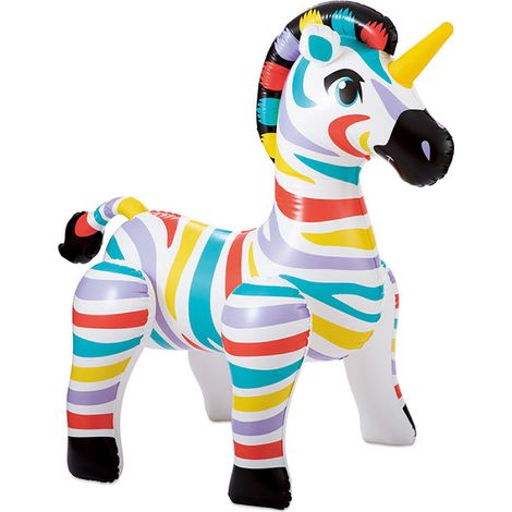 Summer Waves Arroseur pour enfants Zebra  Douche de jardin pour enfants  157x94x157 cm