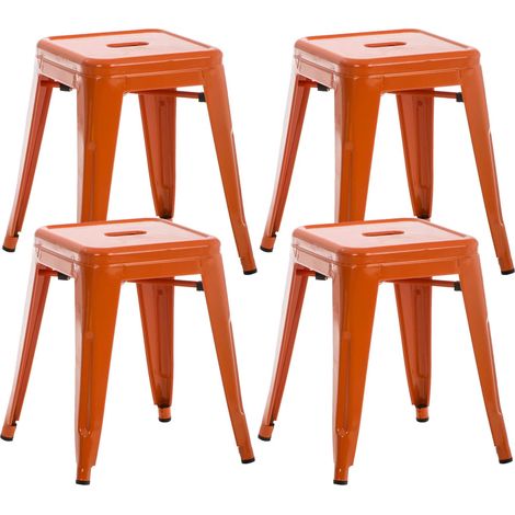 4er Set Hocker Armin orange (1/5)