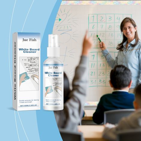 Nettoyant pour tableau blanc, effaceur d'encre de marqueurs à base d'huile pour tableau blanc (bureau/salle de classe) - 100 ml -- (1/5)