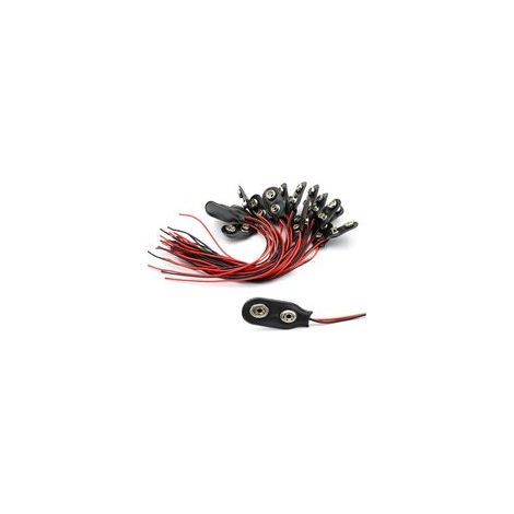 30 connecteurs pour piles 9V, matériau cuir, avec câble de 15 cm, convient aux bandes LED, aux lumières pour jouets, aux outils d'éclairage, aux télécommandes et aux petits produits électroniques. (1/5)
