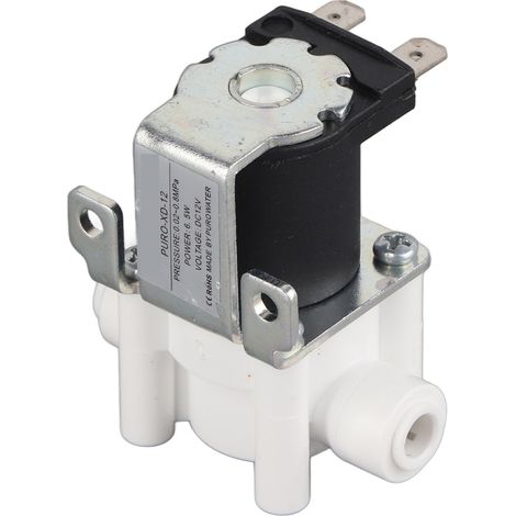 1 électrovanne 12 V CC pour filtres à eau, connexion rapide, normalement fermée (1/5)
