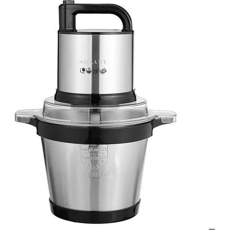 Hachoir à Viande - SOKANY - Modèle Électrique - Bol Inox 4L - Puissance Rapide - Compact