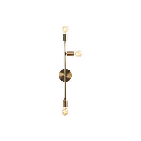 Aplique de pared, hierro , vintage, 15x15x65, casquillo 3 x E 27 Max 40 W