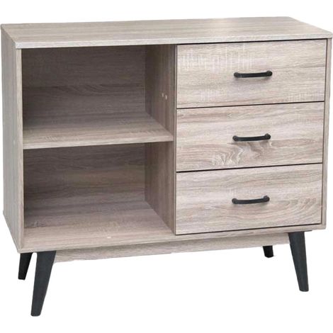 Mobile Ares in legno truciolare rovere 94x38x80 cm